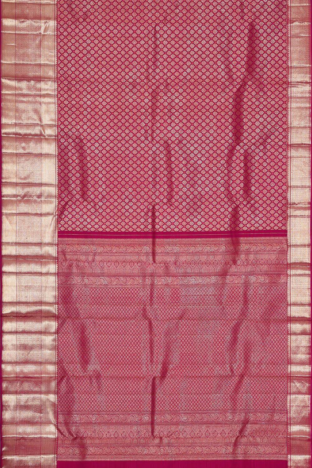 Image of Kanchipattu Magenta Brocade Saree