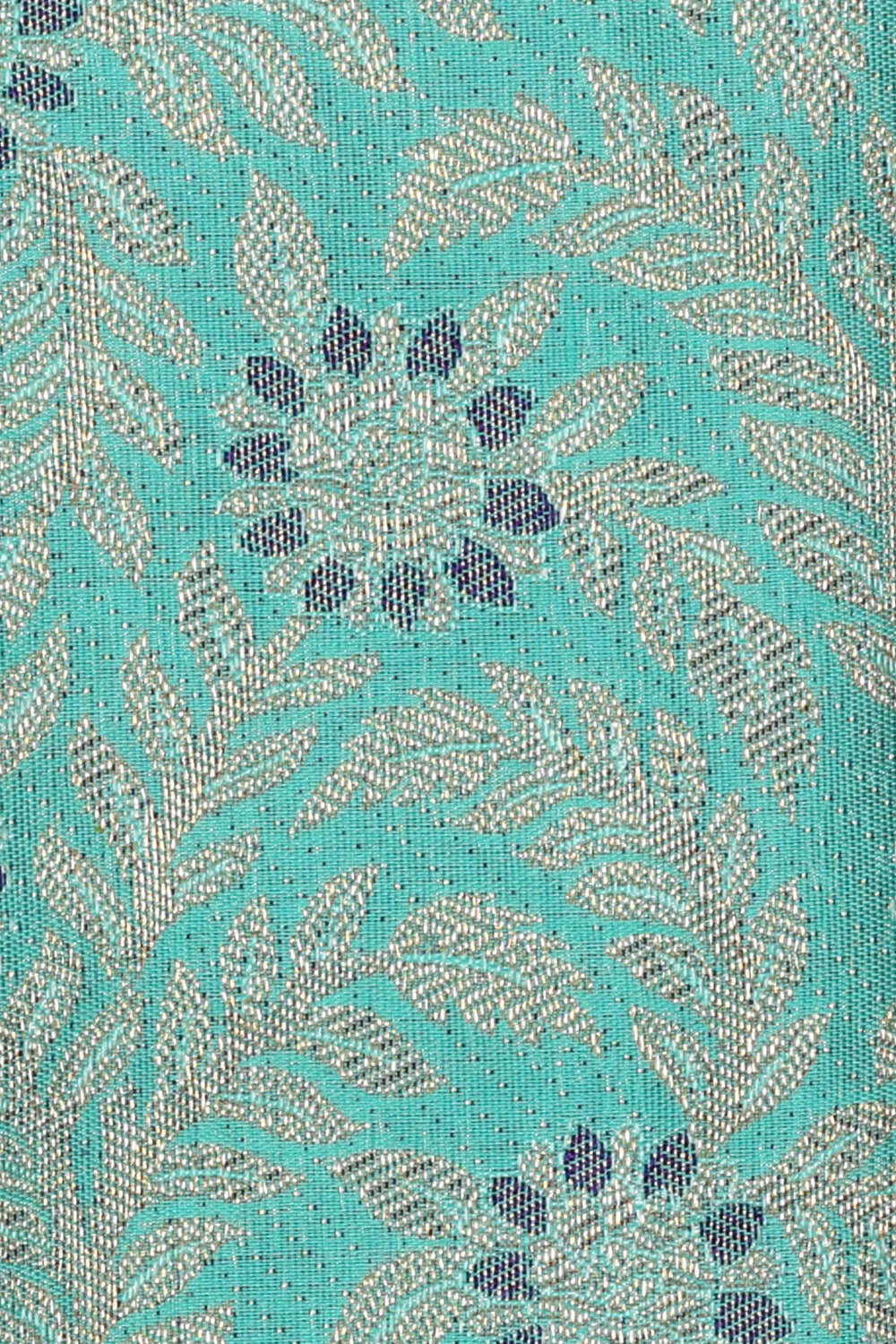 Image of Kanchipattu Blue Brocade Saree