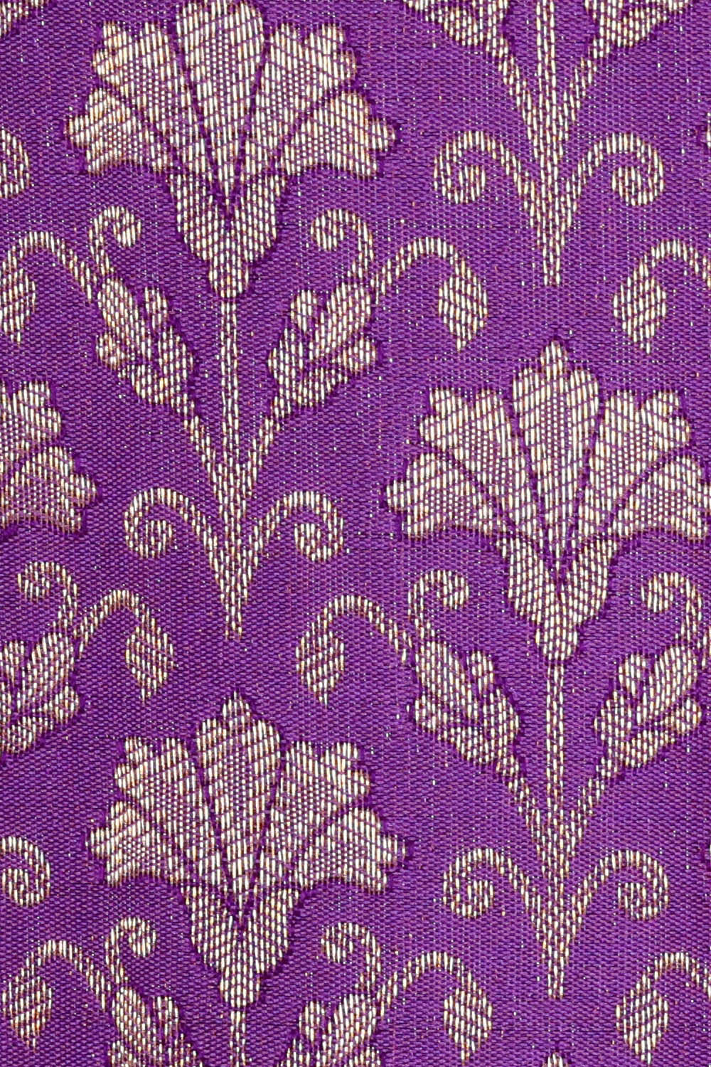 Image of Kanchipattu Dark Lavender Brocade Saree