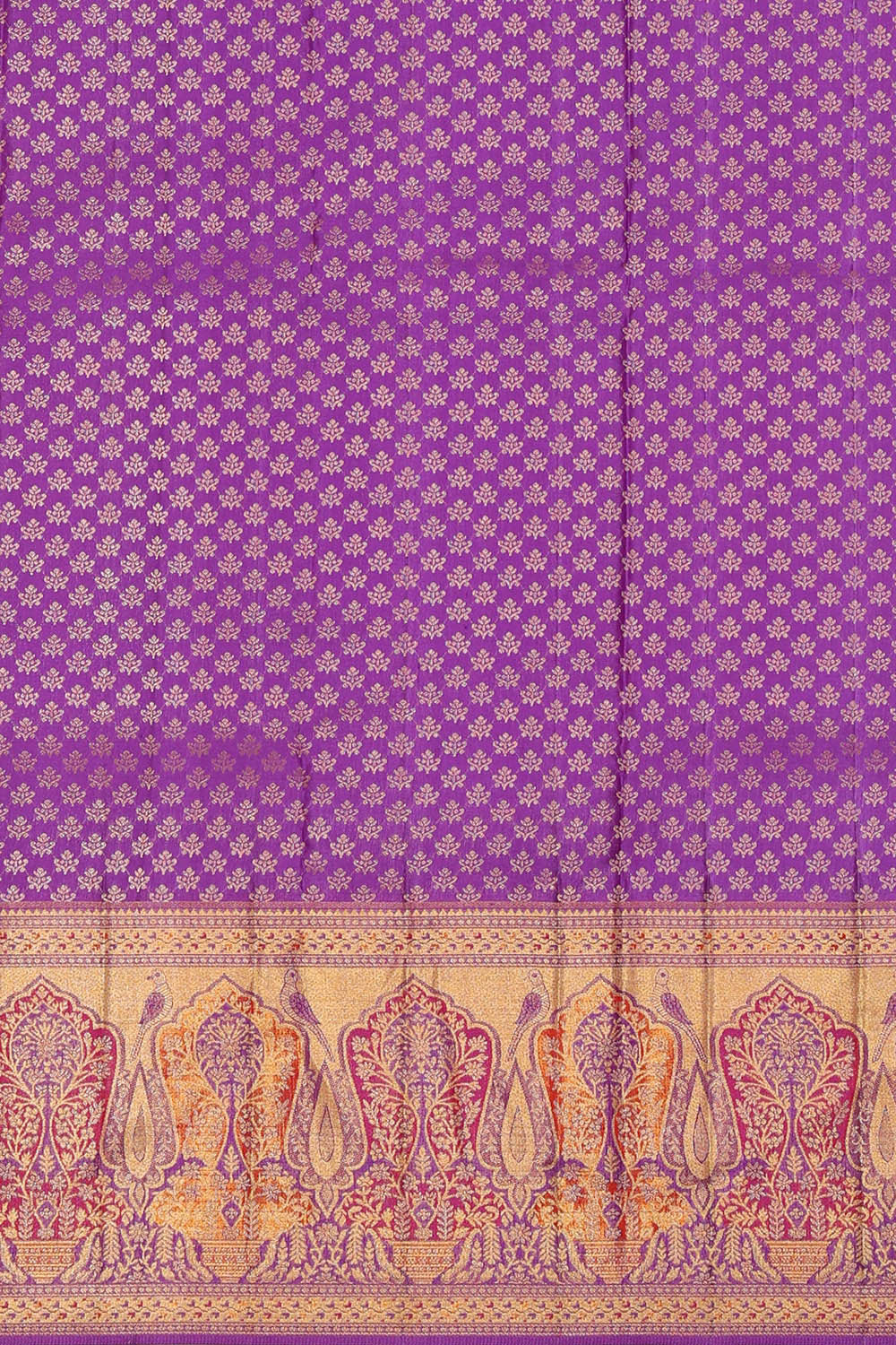 Image of Kanchipattu Dark Lavender Brocade Saree