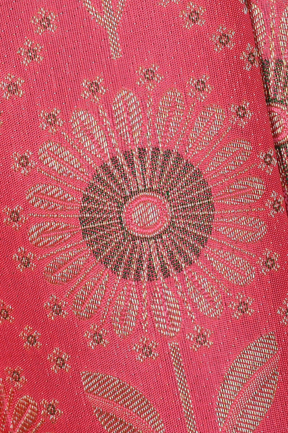 Image of Kanchipattu Peach Pink Brocade Saree