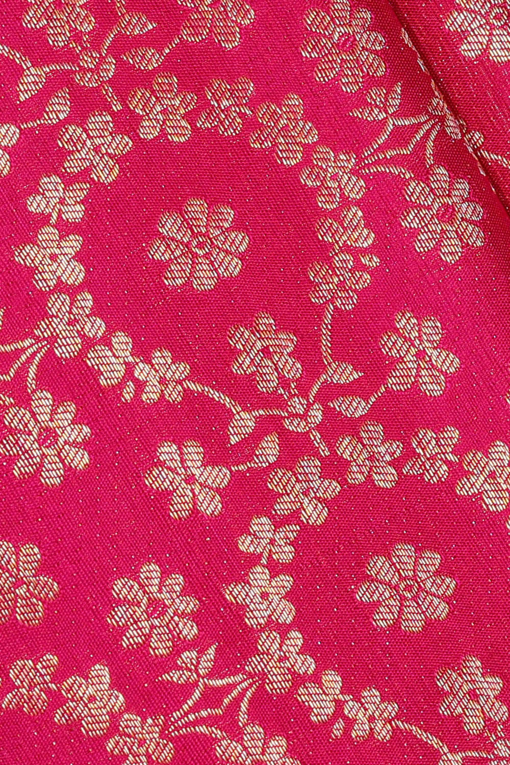 Image of Kanchipattu Rani Pink Brocade Saree