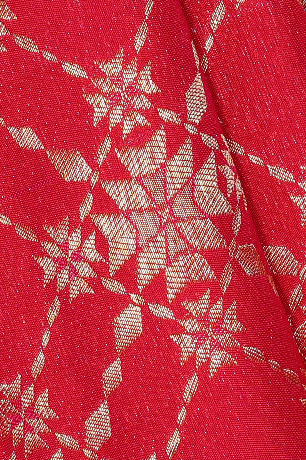 Image of Kanchipattu Pinkish Red Brocade Saree