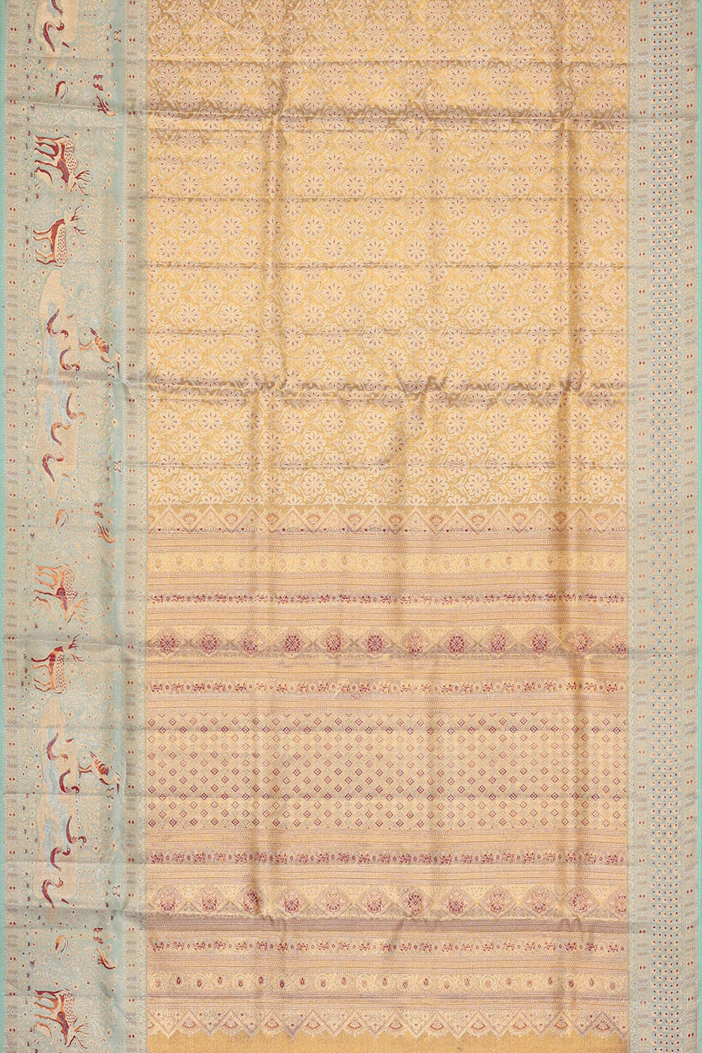 Image of Kanchipattu Gold Brocade Saree