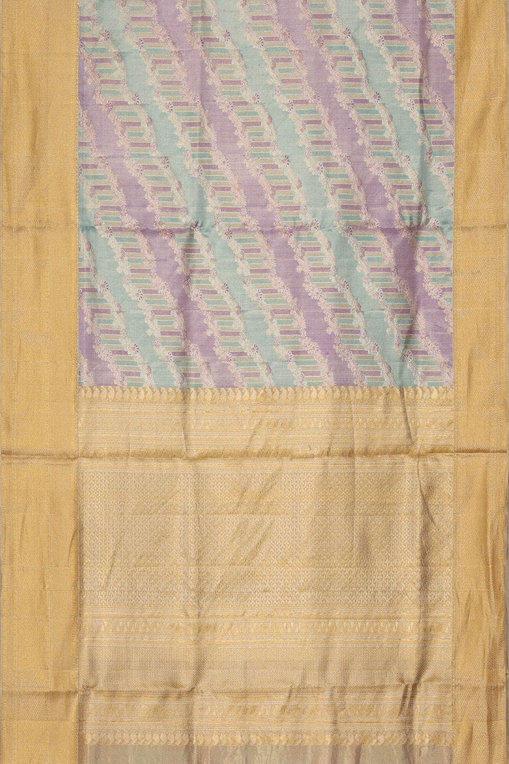 Image of Kanchipattu Multicolour Tissue Brocade Saree