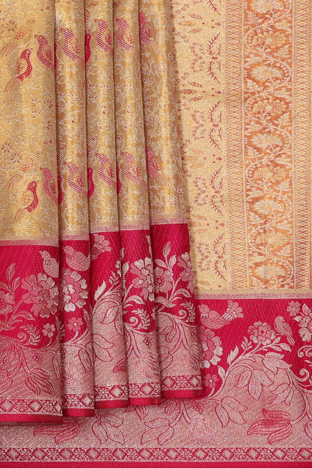 Image of Kanchipattu Gold Brocade Saree