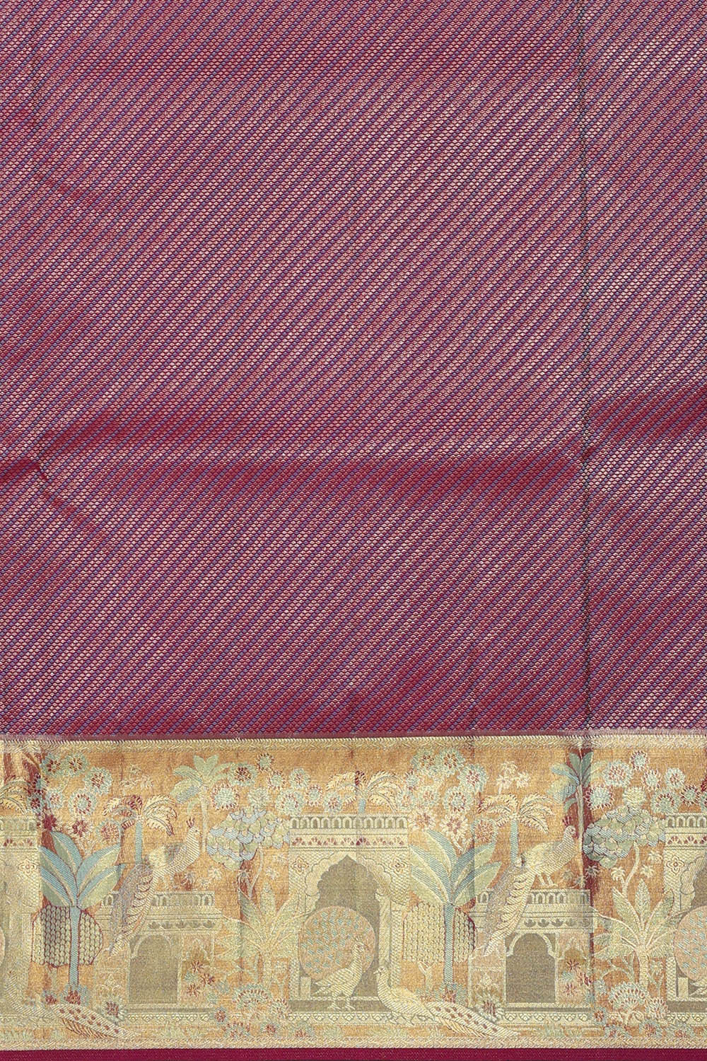 Kanchipattu Sky Blue Brocade Saree