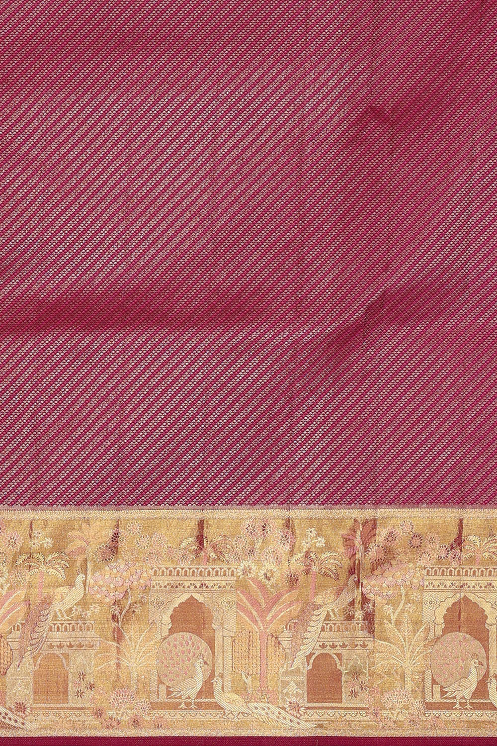 Image of Kanchipattu Pink Brocade Saree