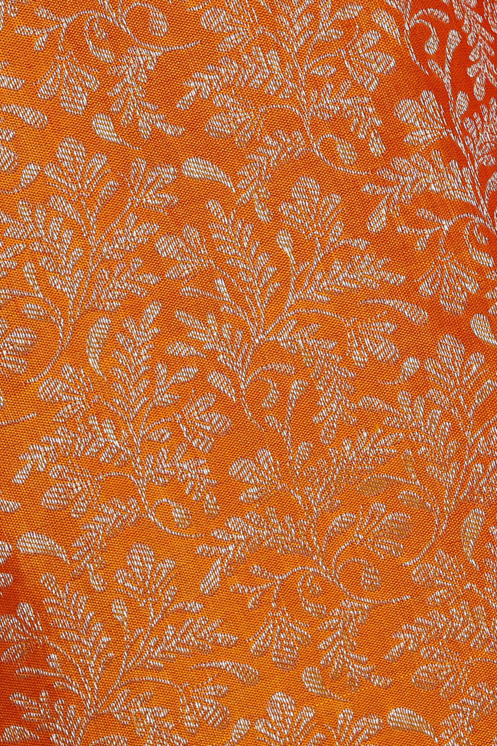 Image of Kanchipattu Mustard Yellow Brocade Saree