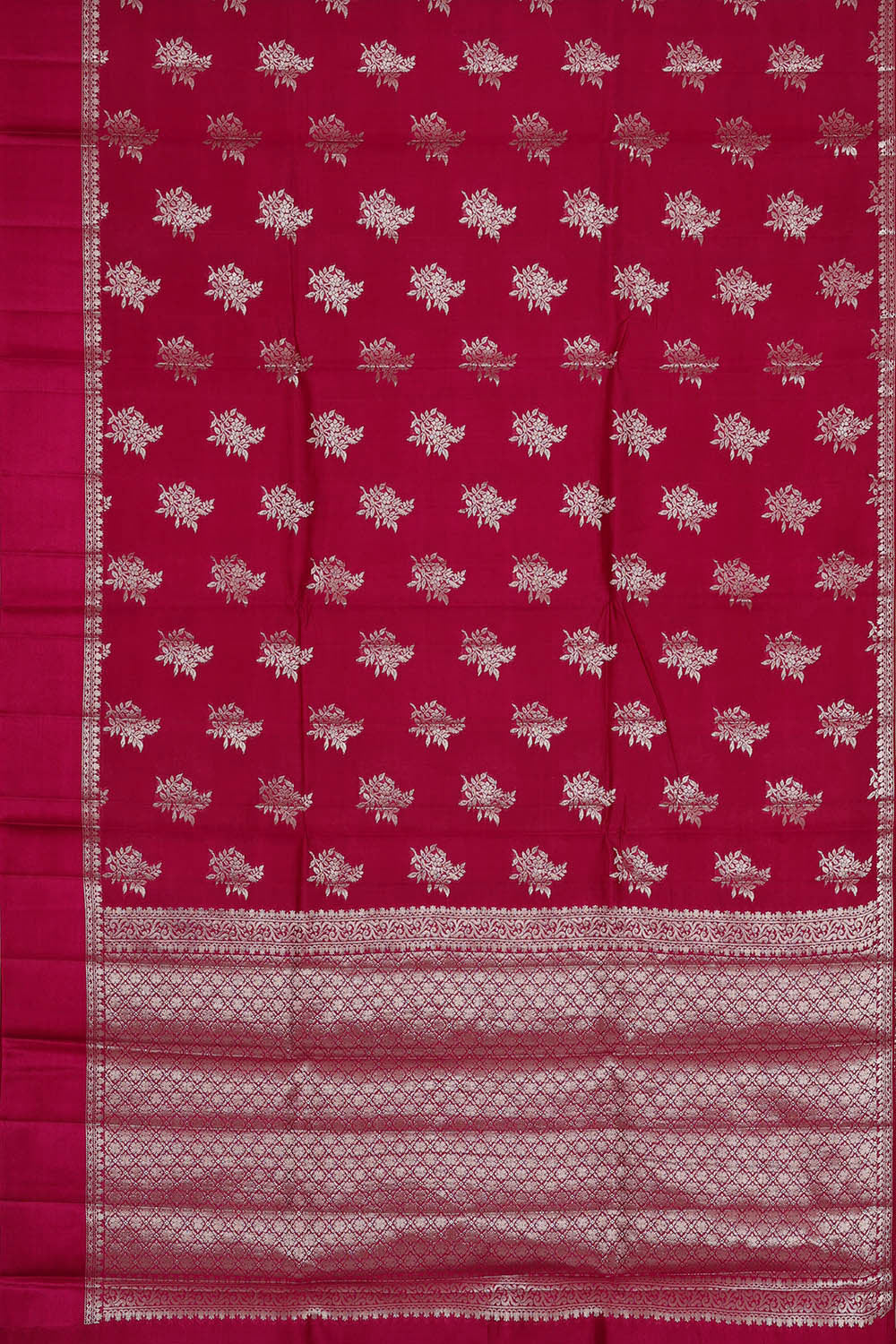 Image of Pinkish Red Silk Saree