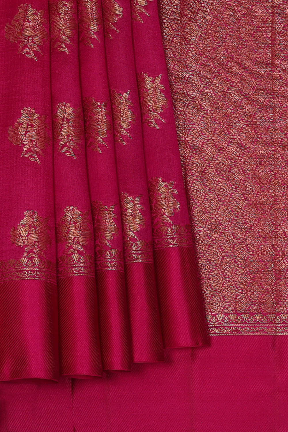 Image of Reddish Pink Silk Saree