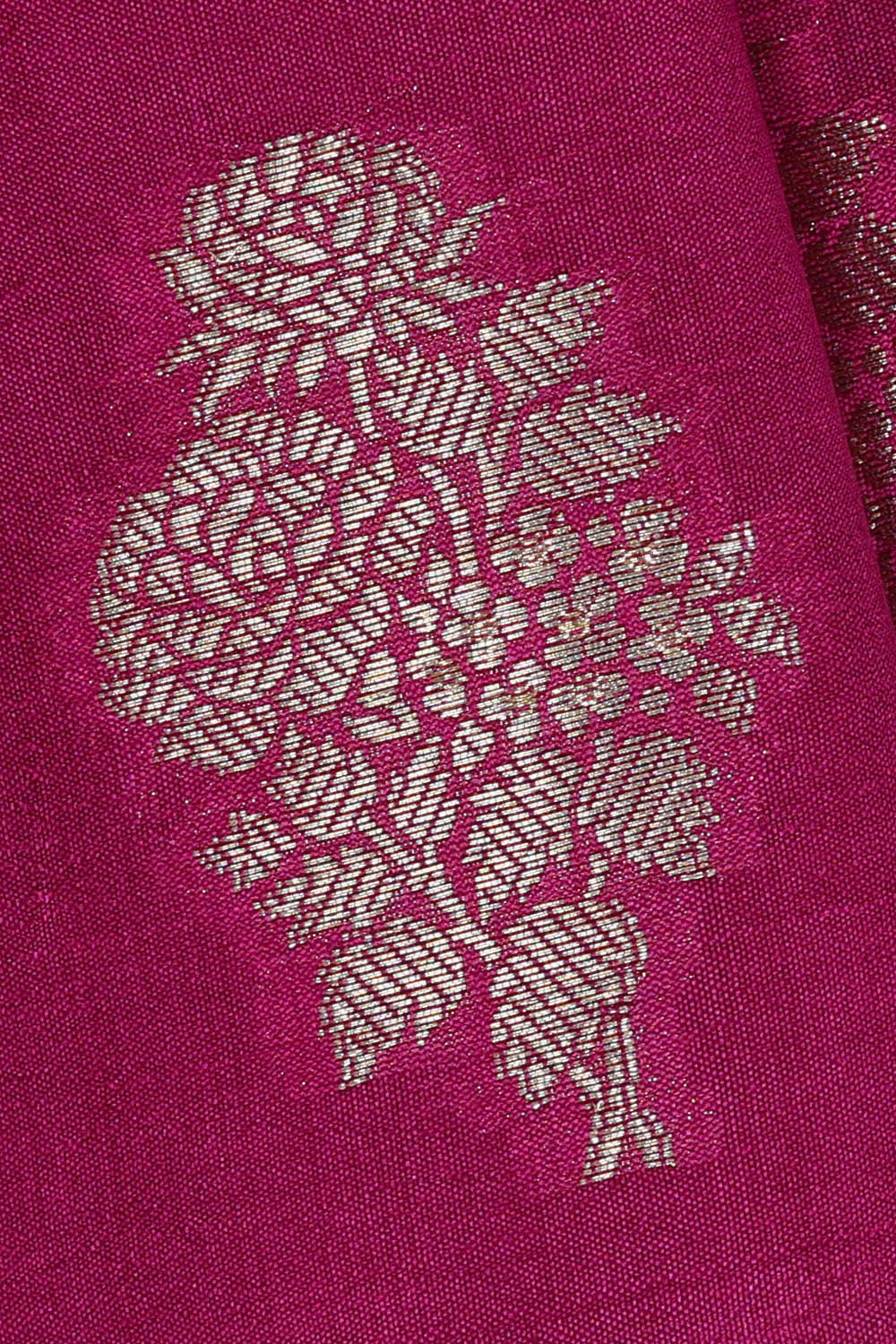 Image of Magenta Silk Saree