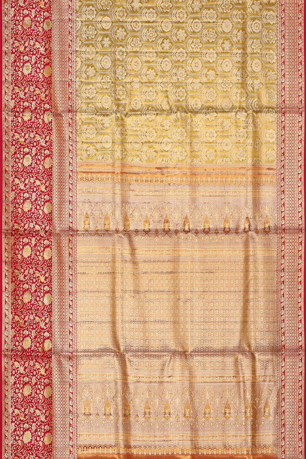 Kanchipattu Gold Brocade Saree