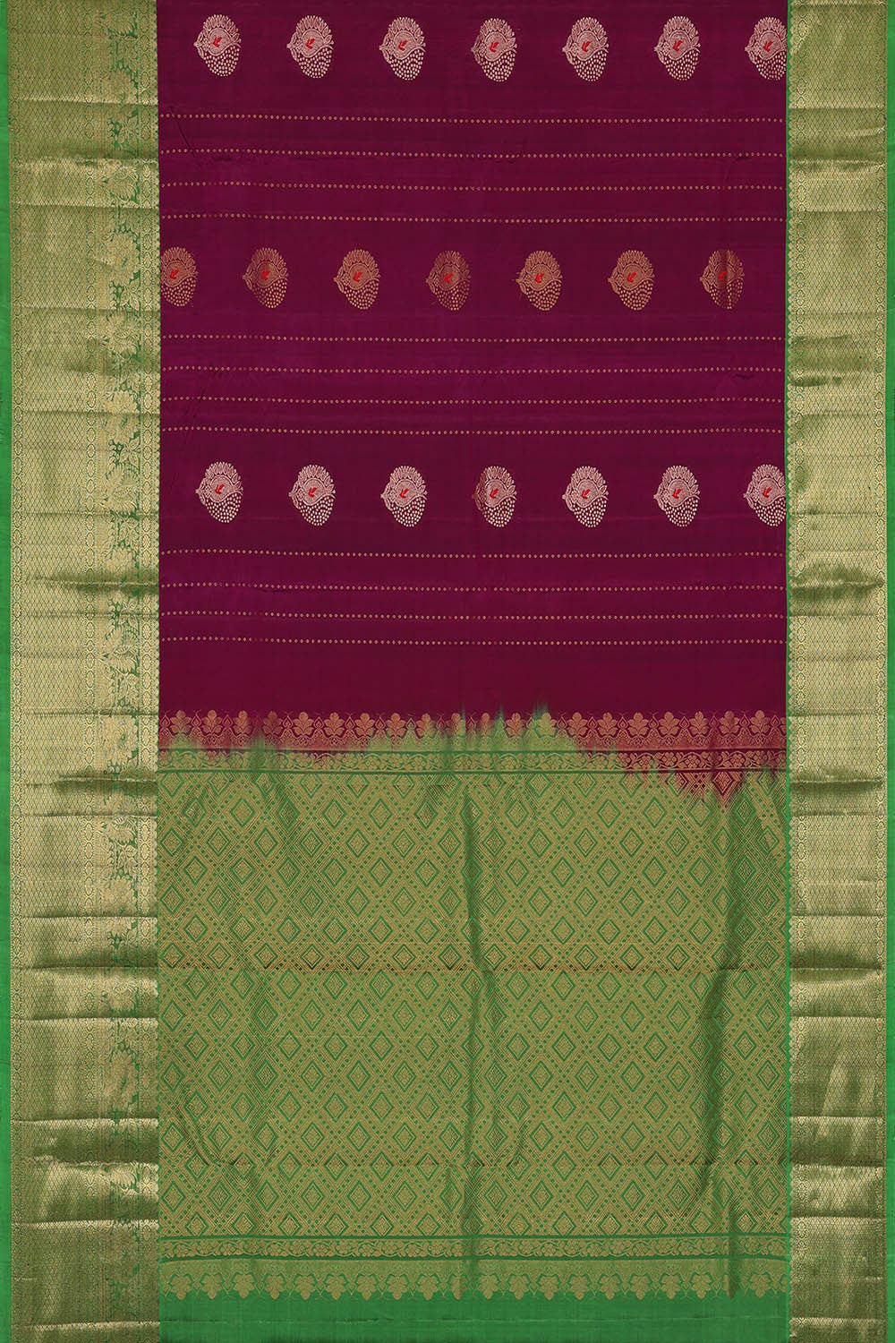 Image of South Silk Purple Saree