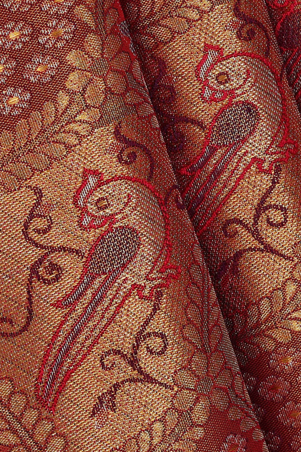 Image of Kanchipattu Gold Tissue Brocade Saree