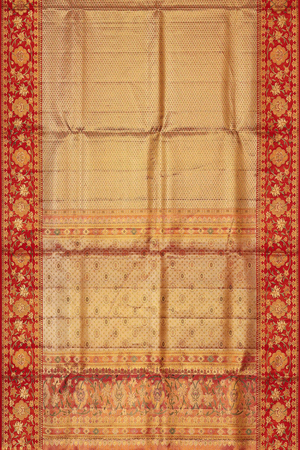 Image of Kanchipattu Gold Tissue Brocade Saree