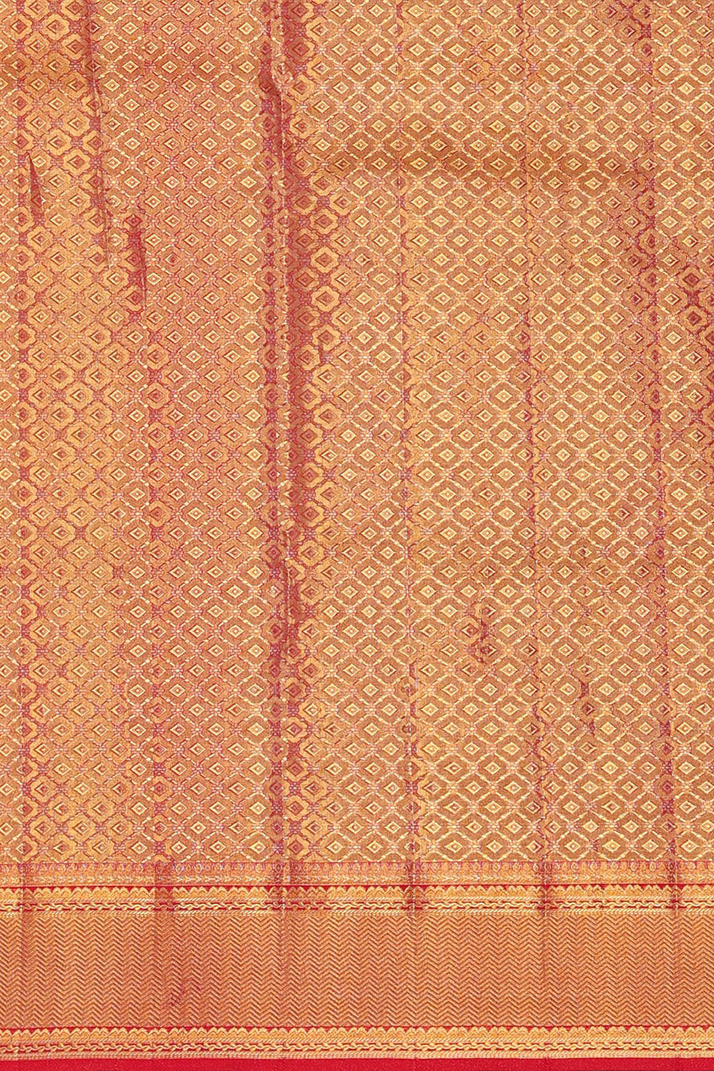 Image of Kanchipattu Golden Green Brocade Saree