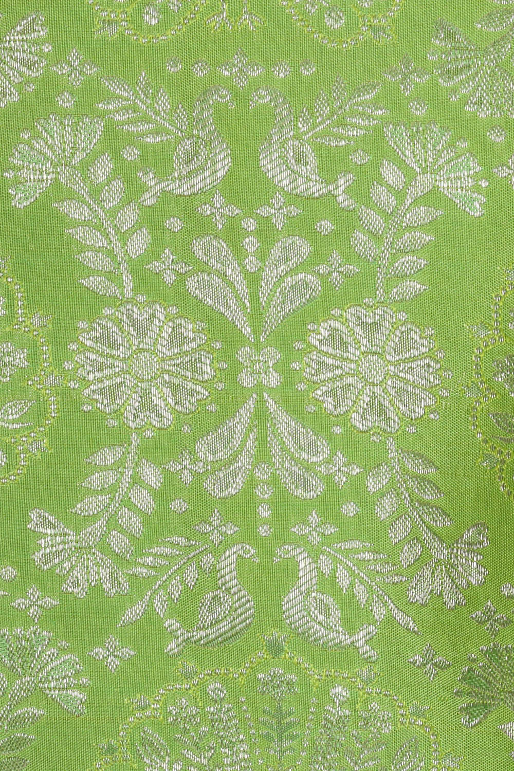 Image of Kanchipattu Light Green Brocade Saree