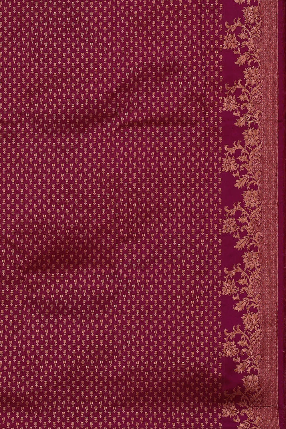 Kanchipattu Deep Wine Brocade Saree