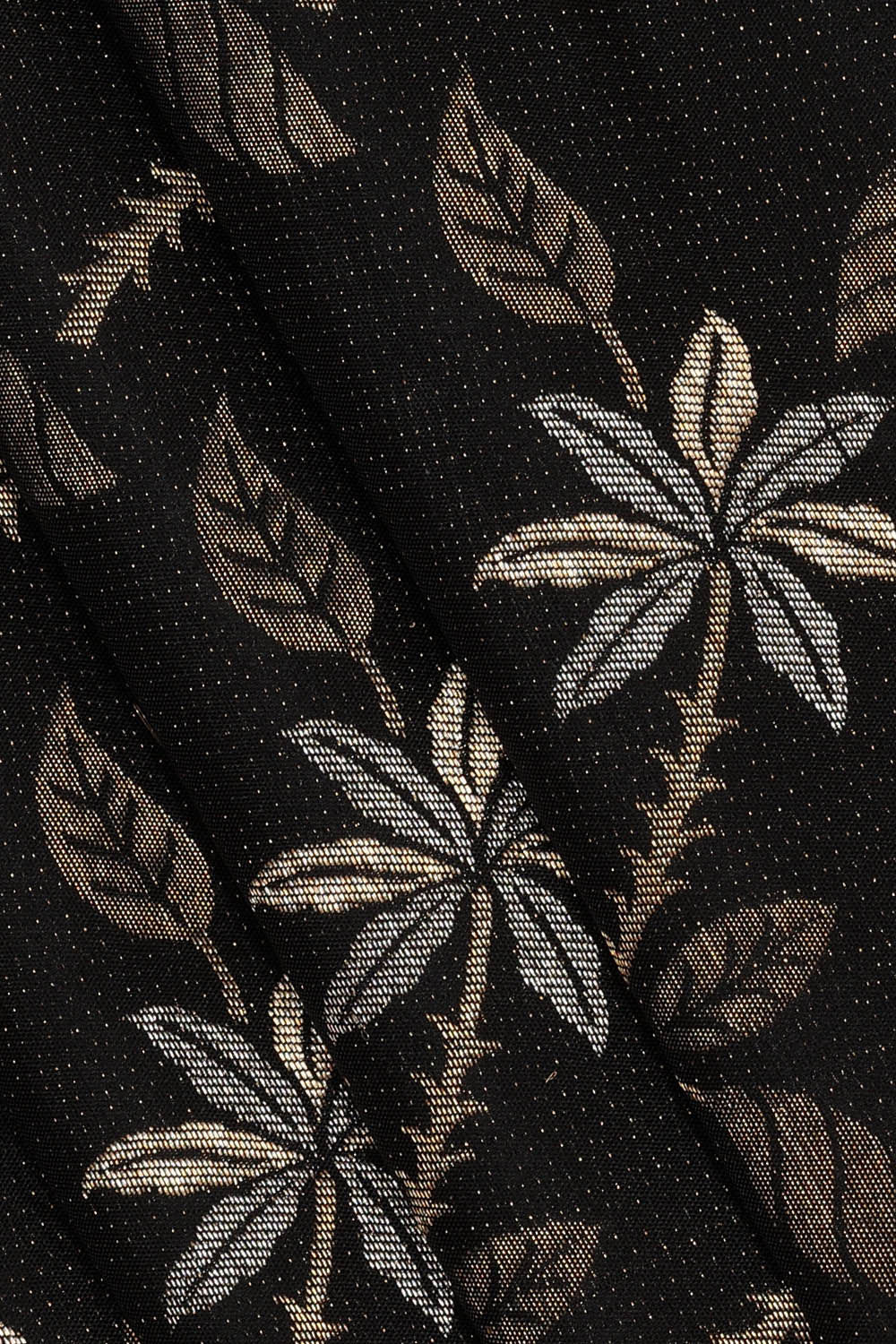 Image of Kanchipattu Black Brocade Saree