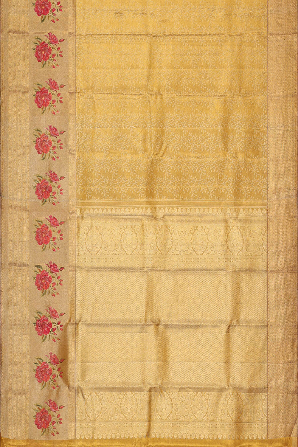 Image of Kanchipattu Gold Brocade Saree