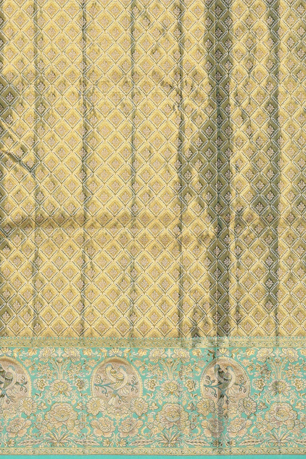 Image of Kanchipattu Gold Tissue Brocade Saree