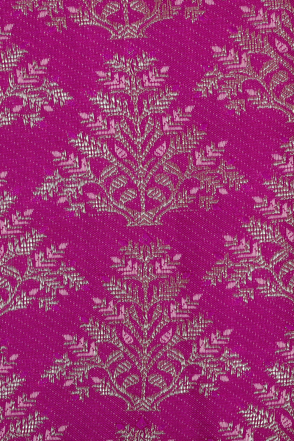 Image of Kanchipattu Magenta Purple Brocade Saree