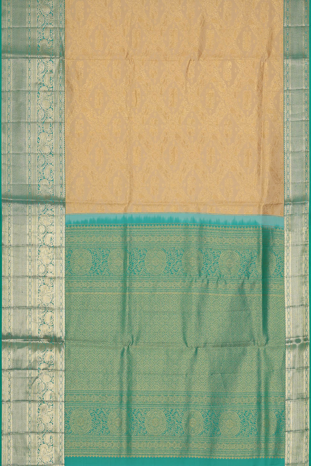 Image of Kanchipattu Silk Cream Saree