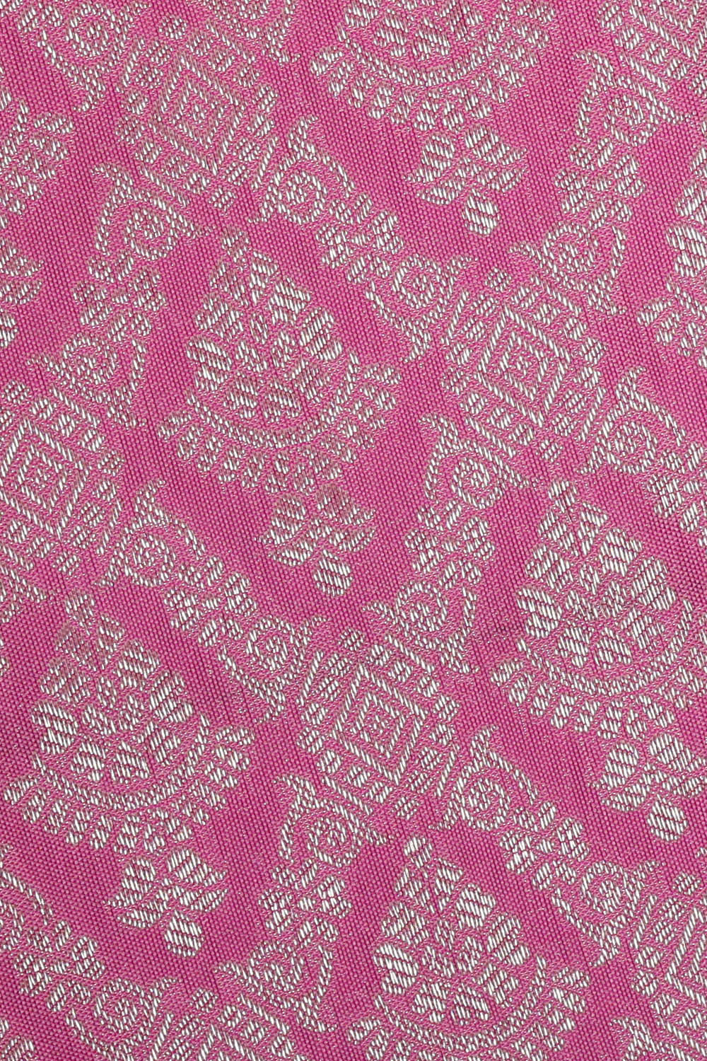Image of Kanchipattu Pink Brocade Saree
