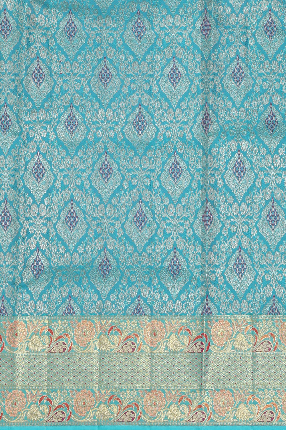 Image of Kanchipattu Reddish Pink Brocade Saree