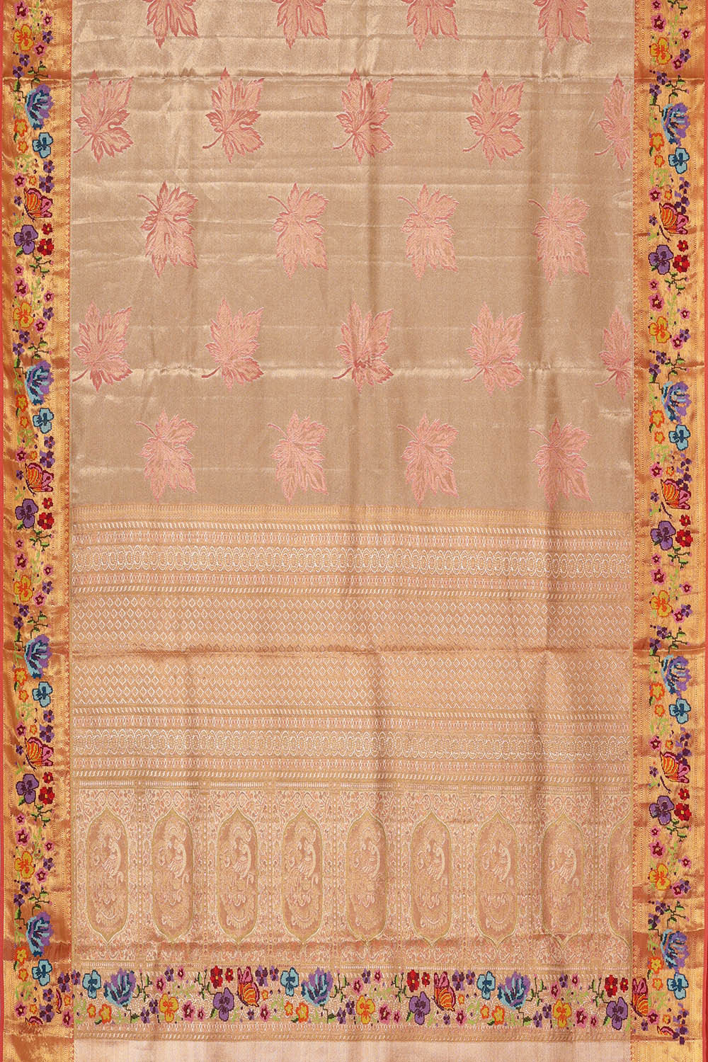 Image of Kanchipattu Gold Tissue Brocade Saree