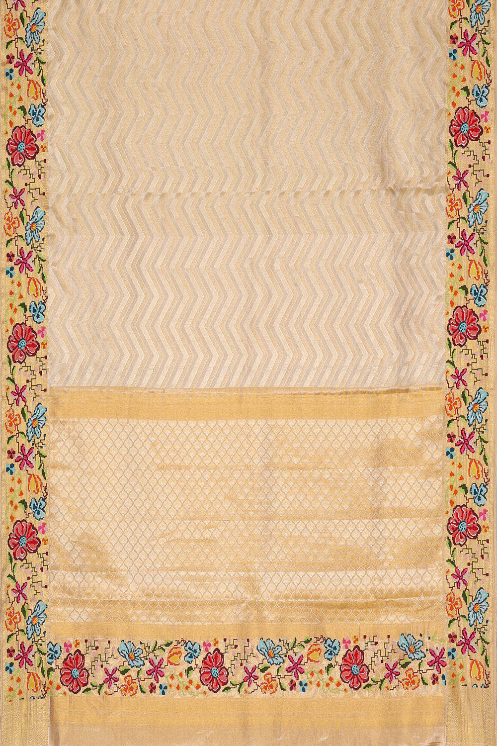 Image of Kanchipattu Gold Tissue Brocade Saree