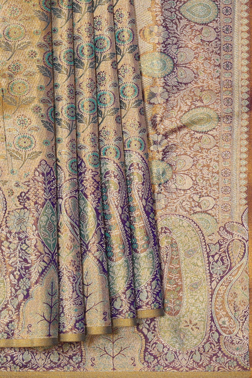 Image of Kanchipattu Gold Brocade Saree