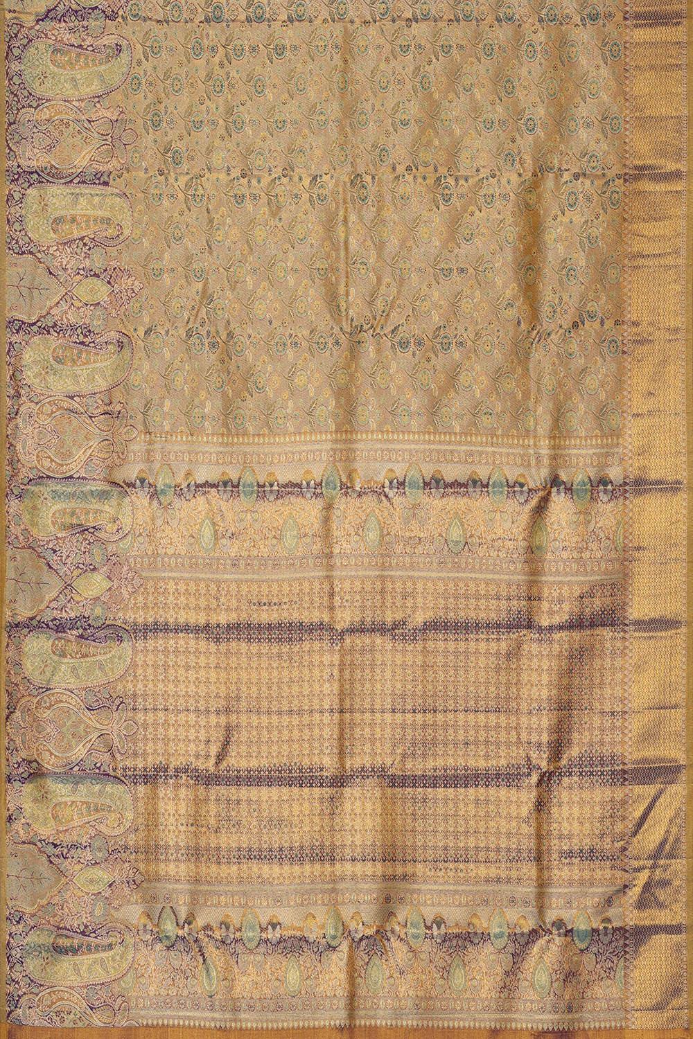 Image of Kanchipattu Gold Brocade Saree