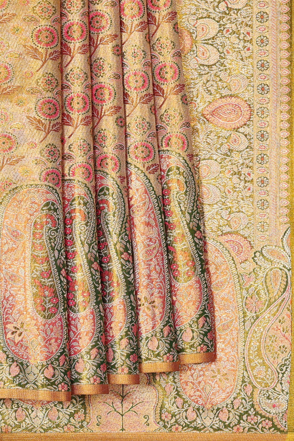 Image of Kanchipattu Gold Brocade Saree