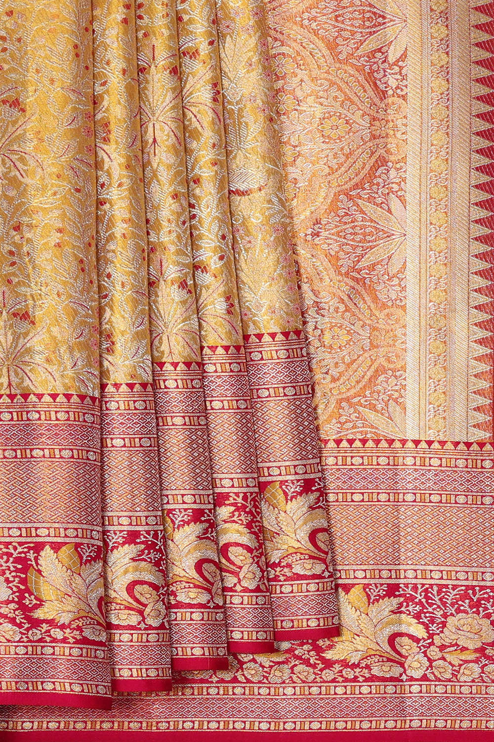 Image of Kanchipattu Gold Brocade Saree