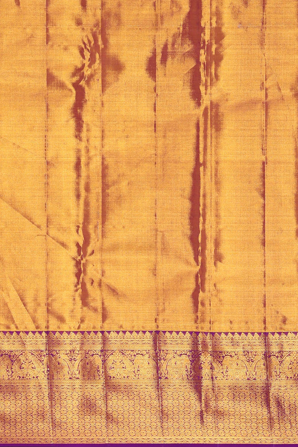 Image of Kanchipattu Orange Tissue Brocade Saree