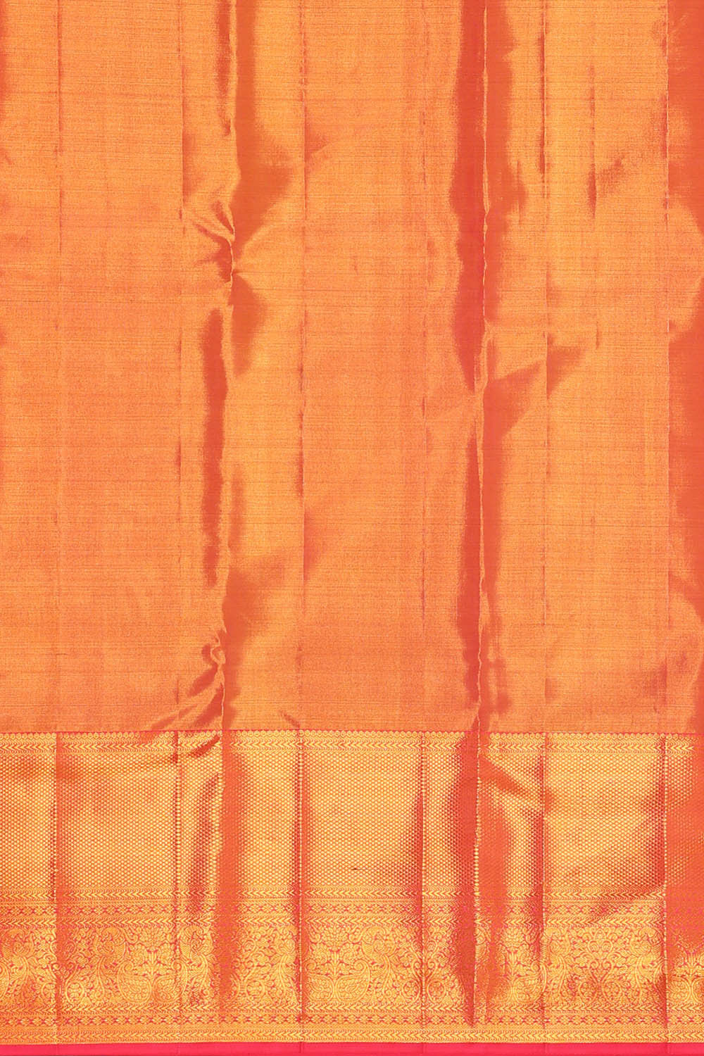 Image of Kanchipattu Peach Pink Tissue Brocade Saree