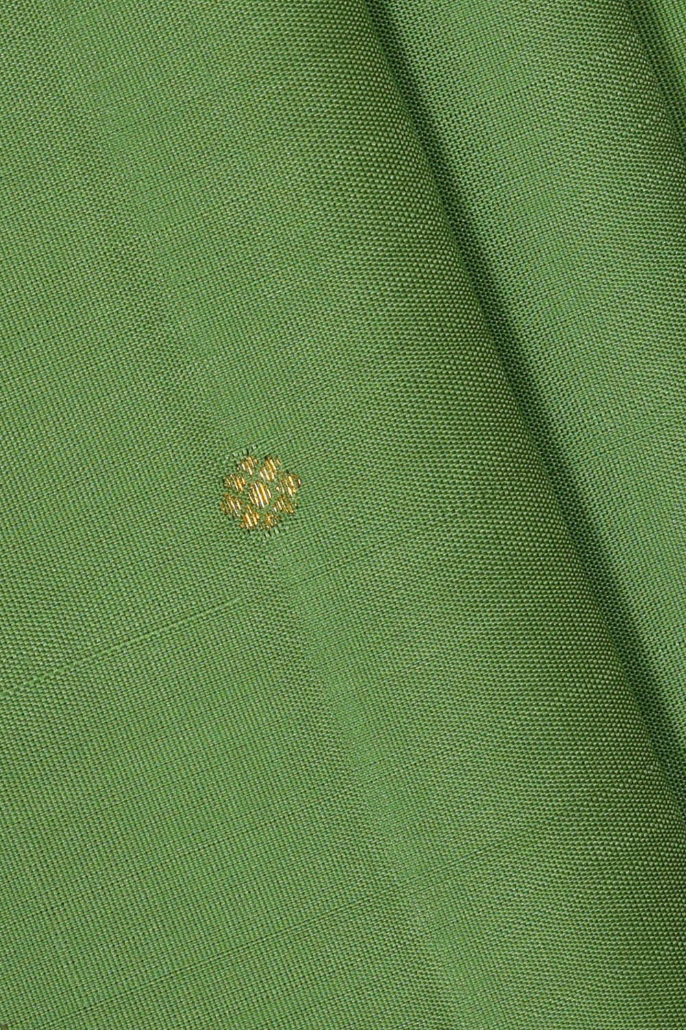Image of Kanchipattu Pista Green Brocade Saree