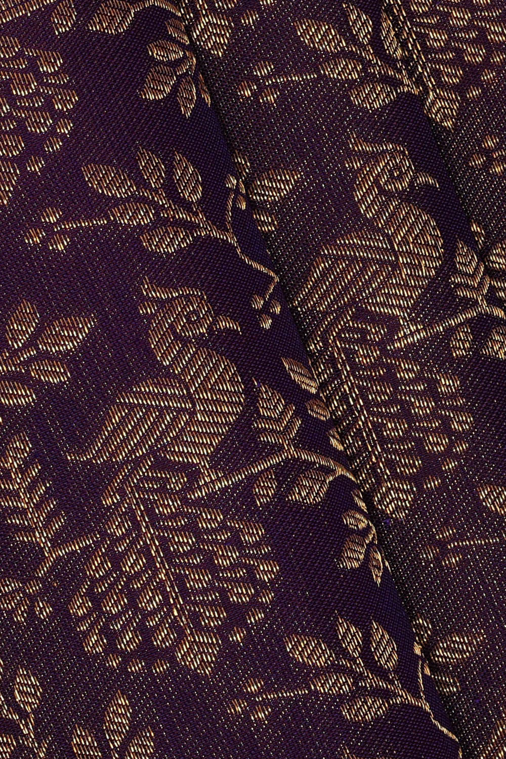 Kanchipattu Violet Brocade Saree
