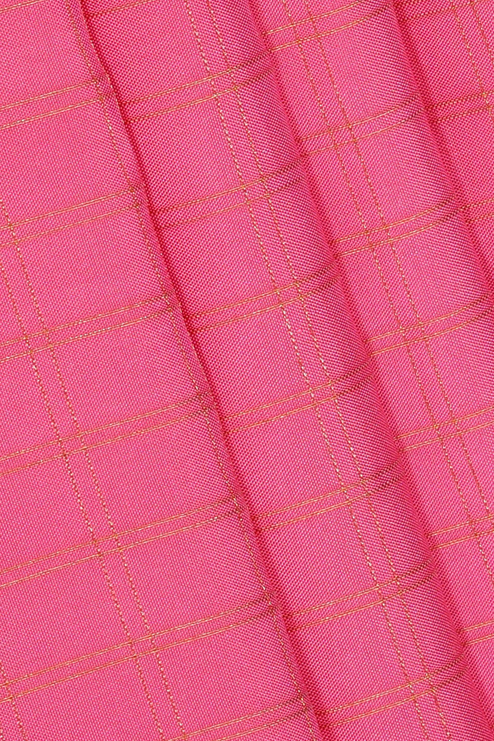 Image of Gadwal Silk Pink Saree