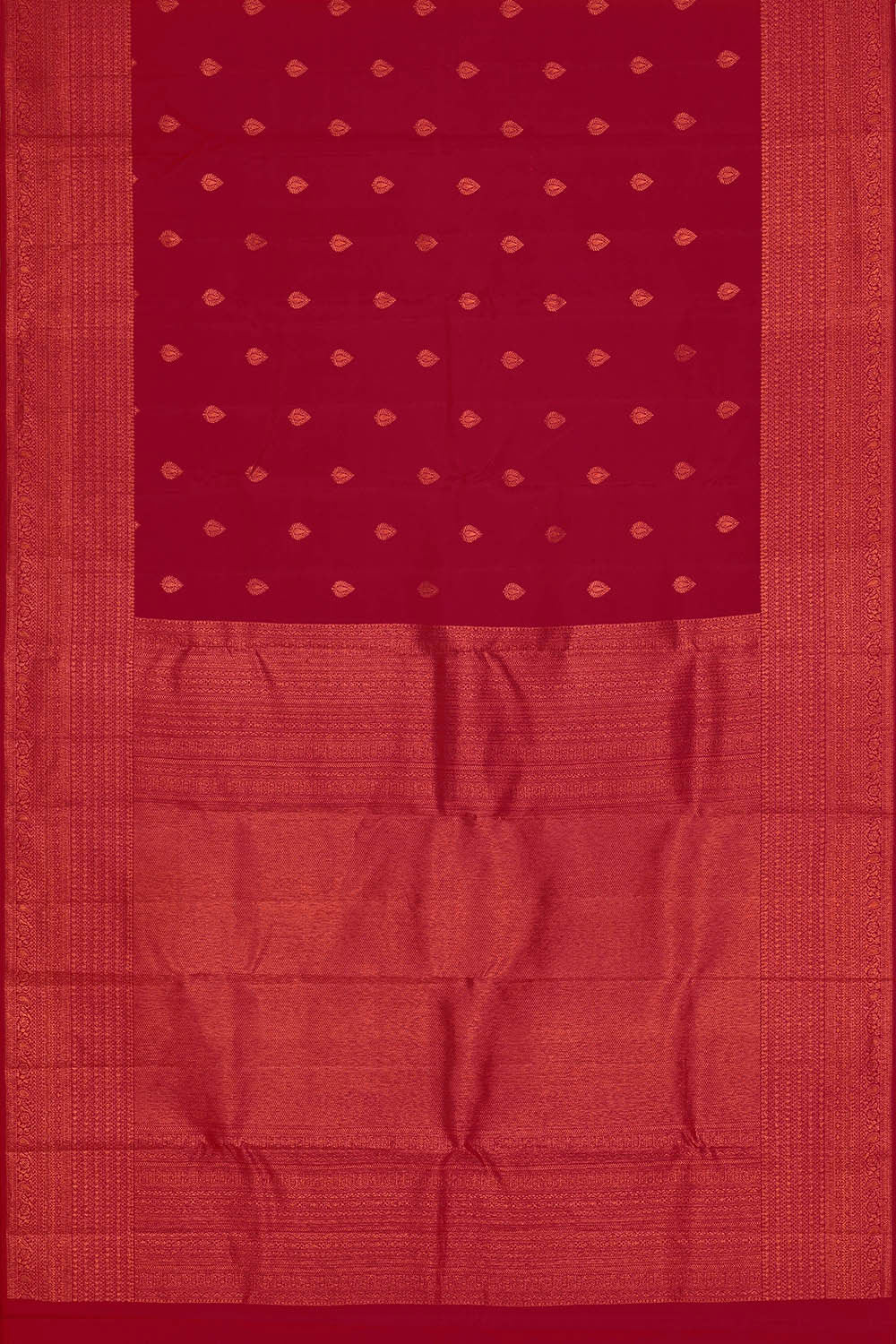 Image of Kanchipattu Pinkish Red Brocade Saree