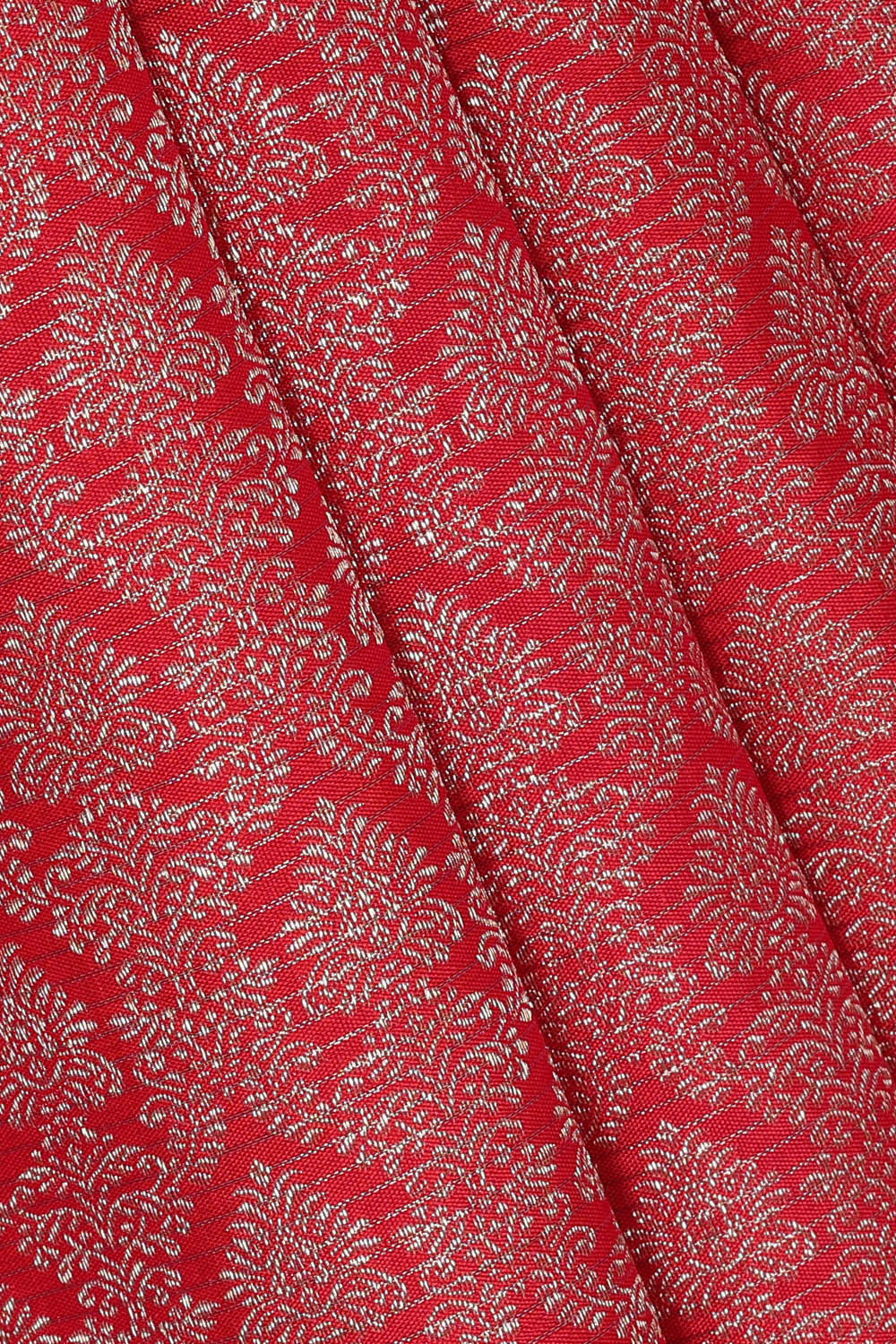 Image of Kanchipattu Red Brocade Saree