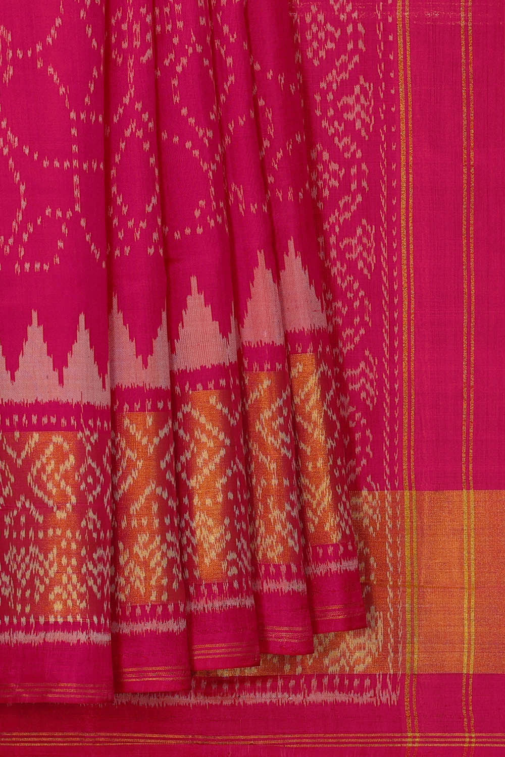 Image of Rajkot Patola Rani Pink Saree