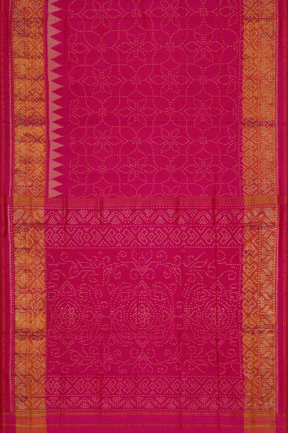 Image of Rajkot Patola Rani Pink Saree