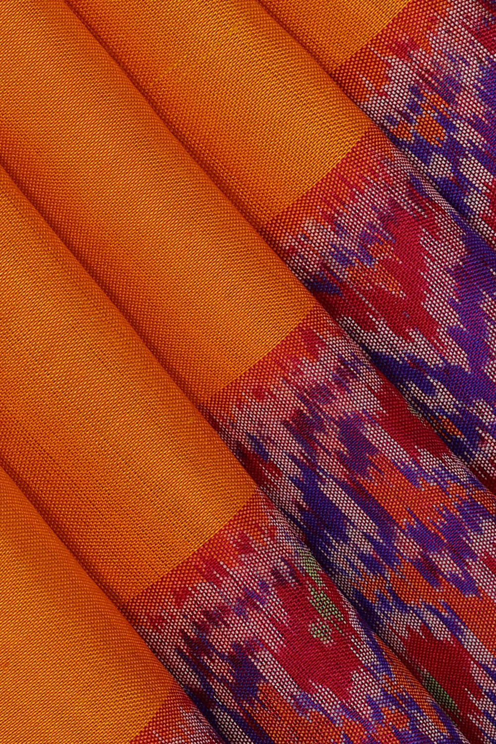 Image of Rajkot Patola Mustard Yellow Saree