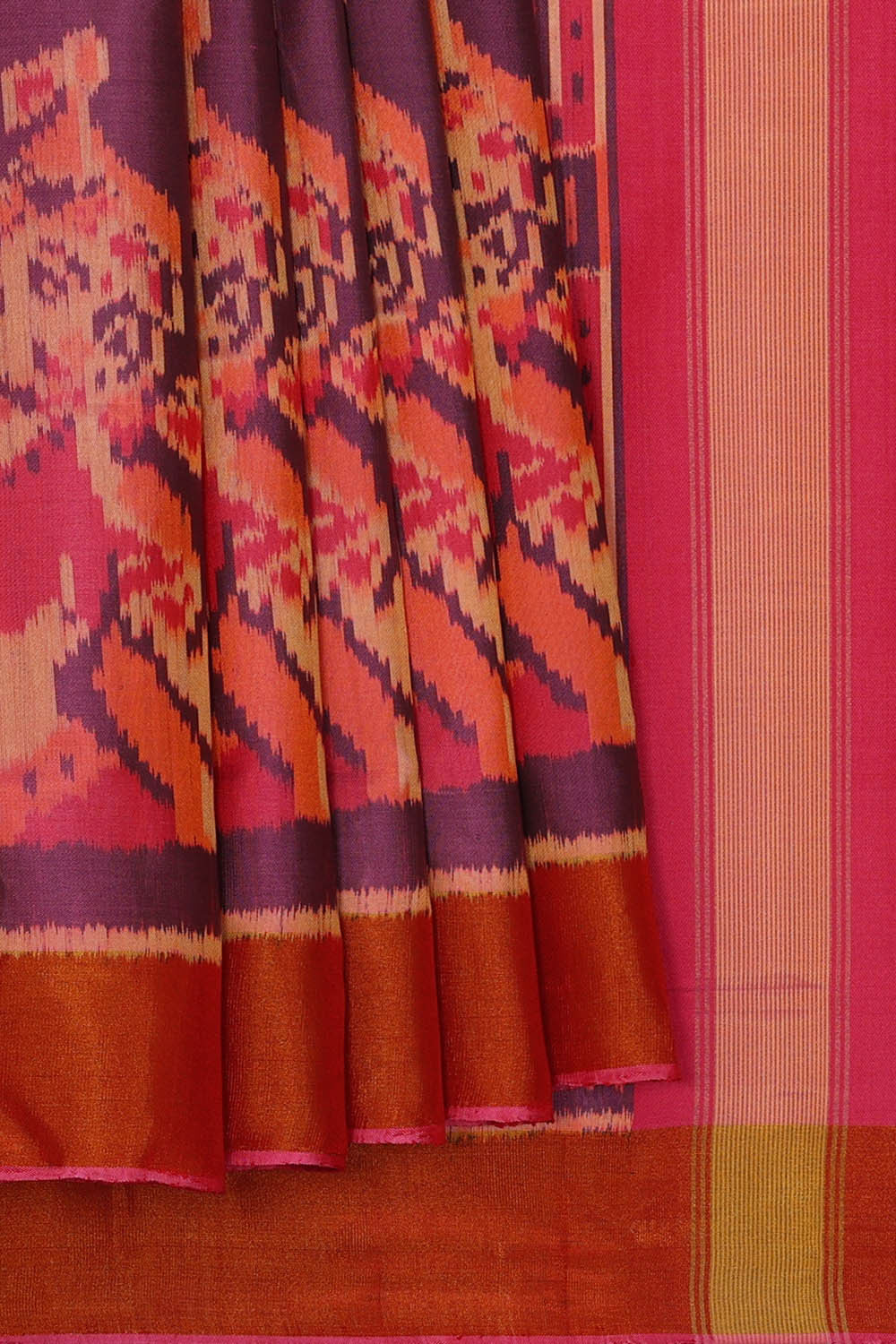 Image of Rajkot Patola Violet Saree