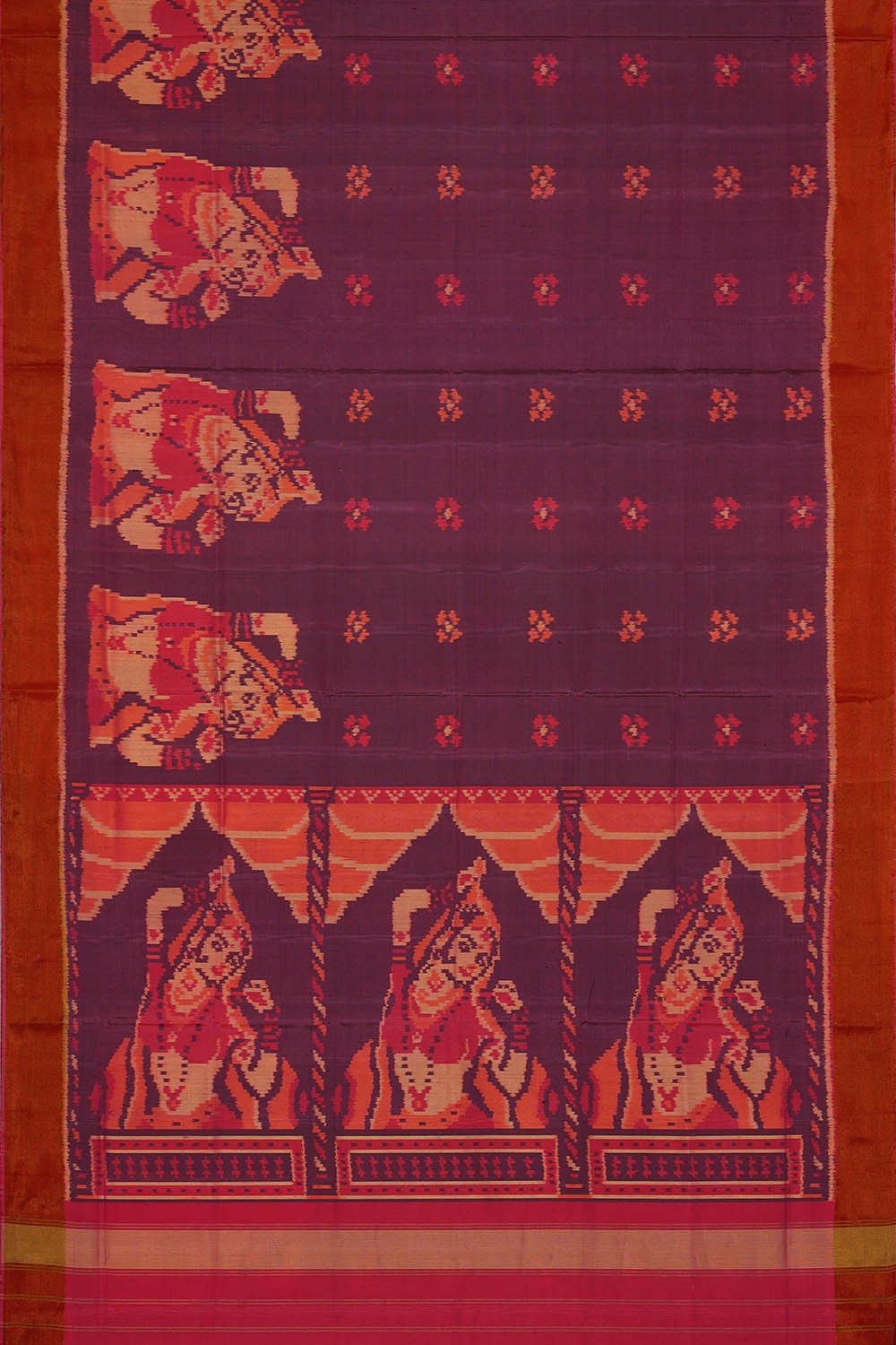 Image of Rajkot Patola Violet Saree
