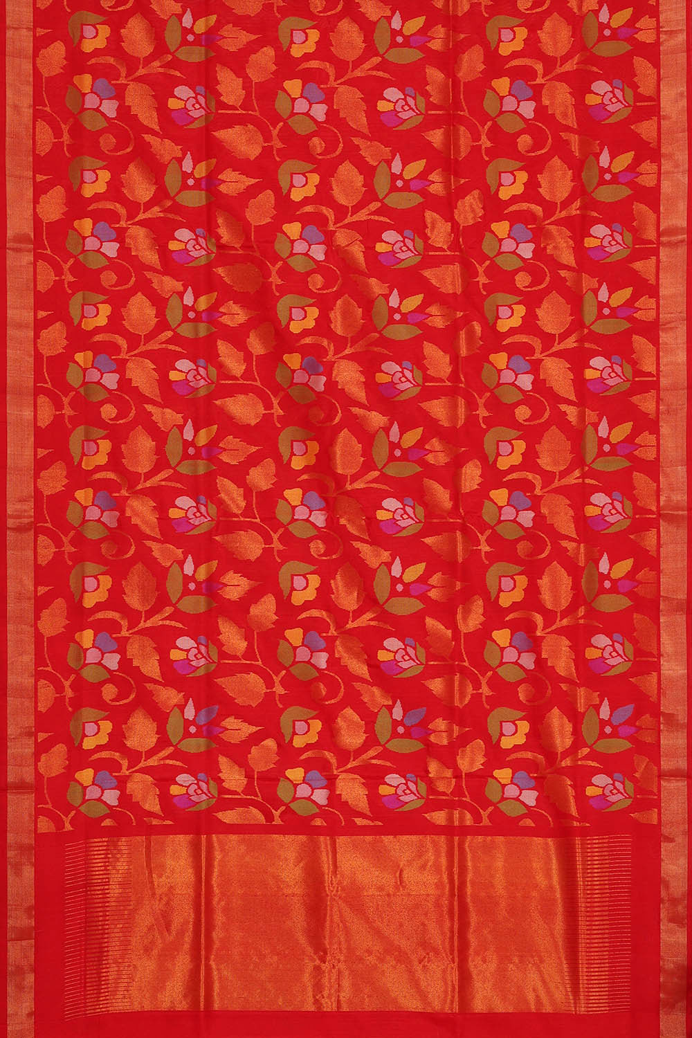 Image of Uppada Silk Red Saree