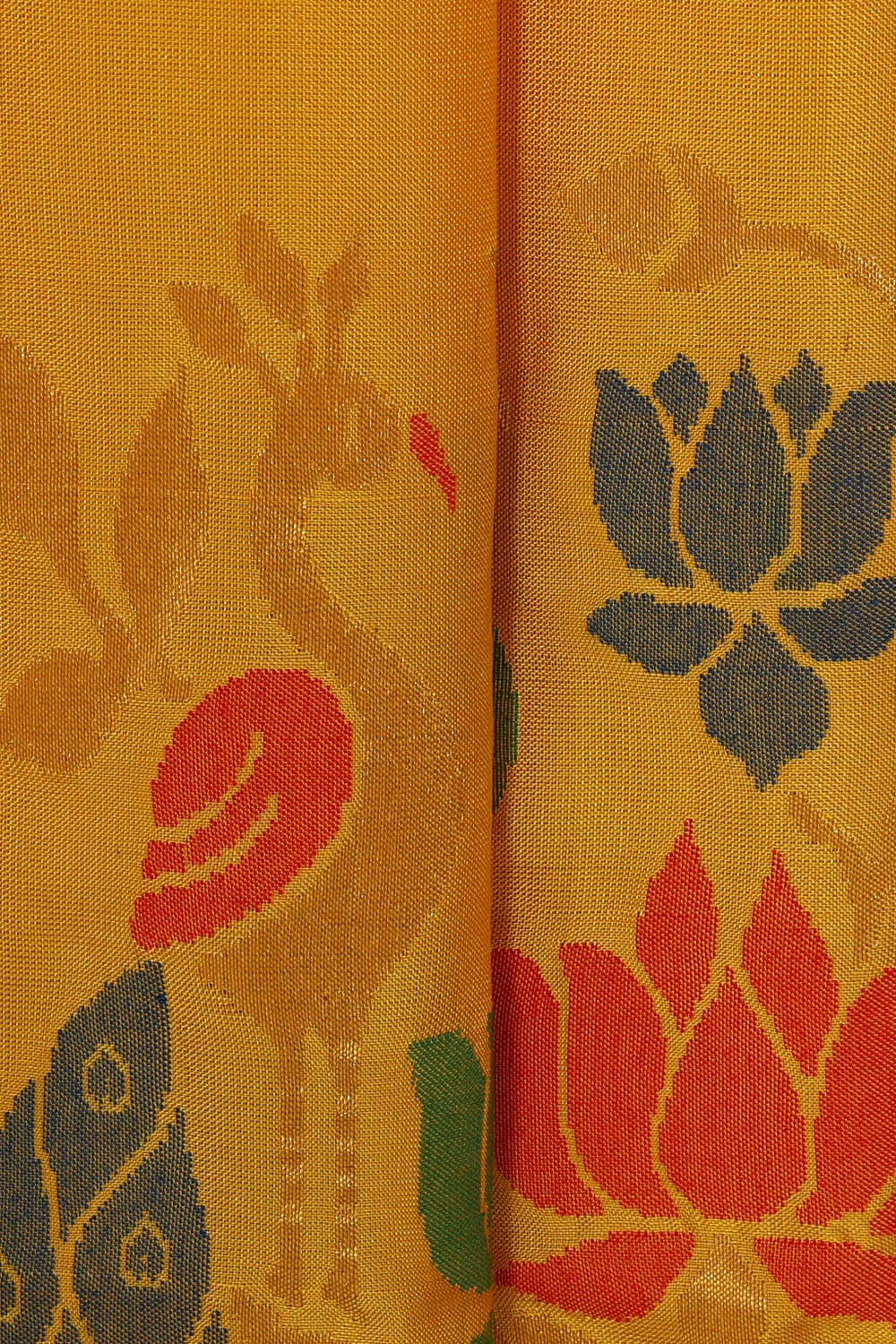 Image of Uppada Silk Yellow Saree